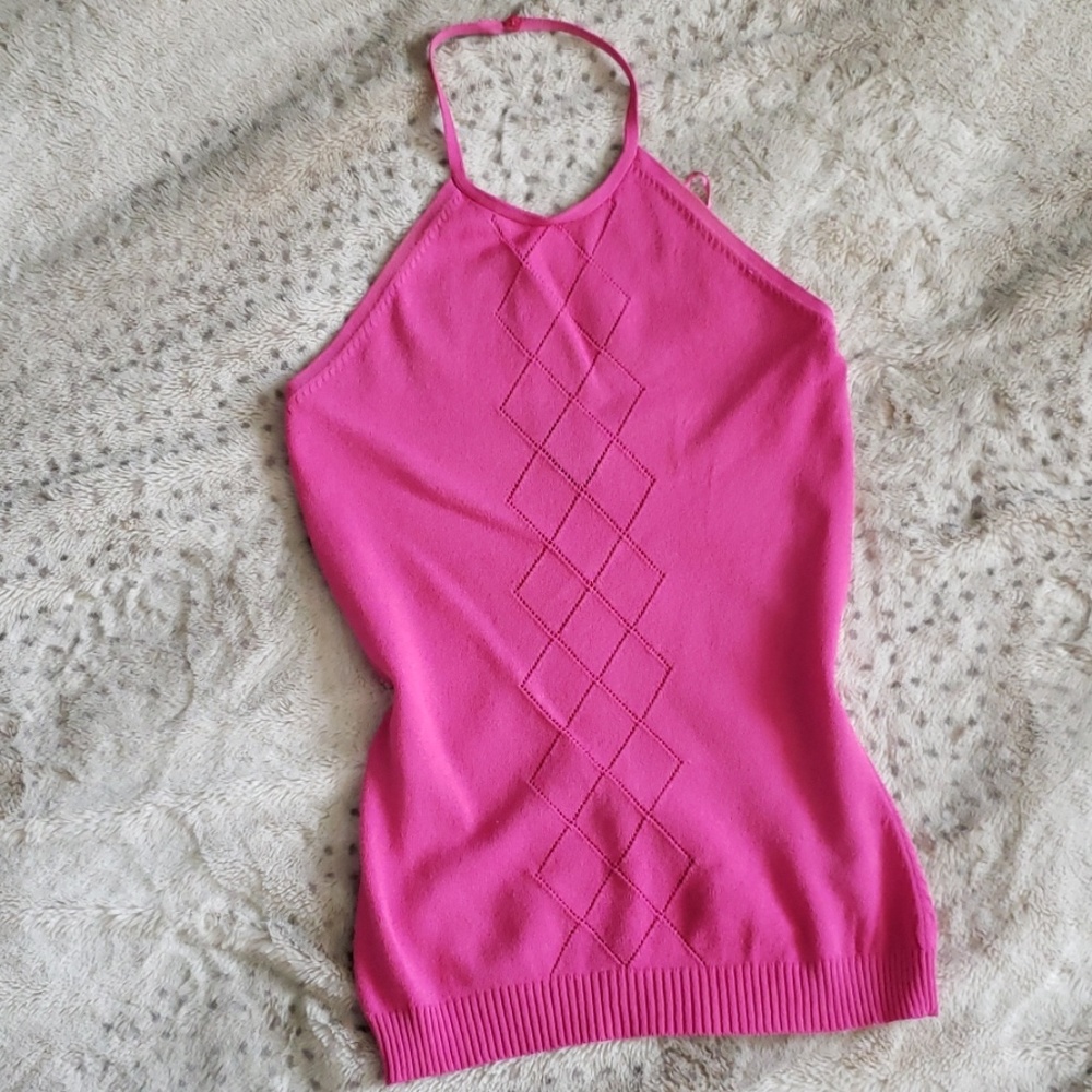 Sexy knit halter top